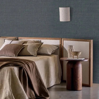 Mise en scène, papier peint Sierra Casamance, texture naturelle façon raphia
