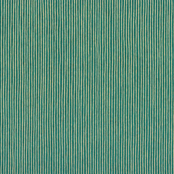 Papier peint Sulpice Casamance, rayure élégante et finition métallique, vert
