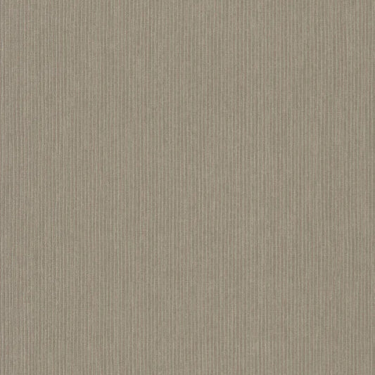 Papier peint Sulpice Casamance, rayure élégante et finition métallique, marron