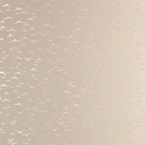 Papier peint Yukutori de Farrow & Ball avec motif géométrique d'oiseaux japonais