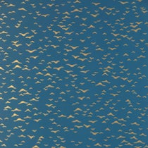 Papier peint Yukutori de Farrow & Ball avec motif géométrique d'oiseaux japonais